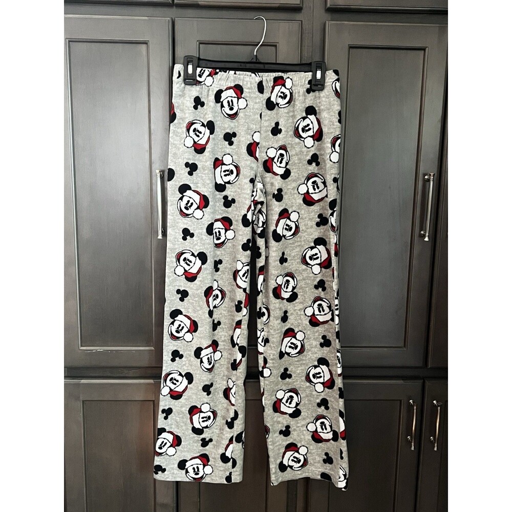 Disney Mickey Mouse Fleece Christmas Pajama Bottoms (Set of 2) Women’s Size XS - Picture 4 of 9